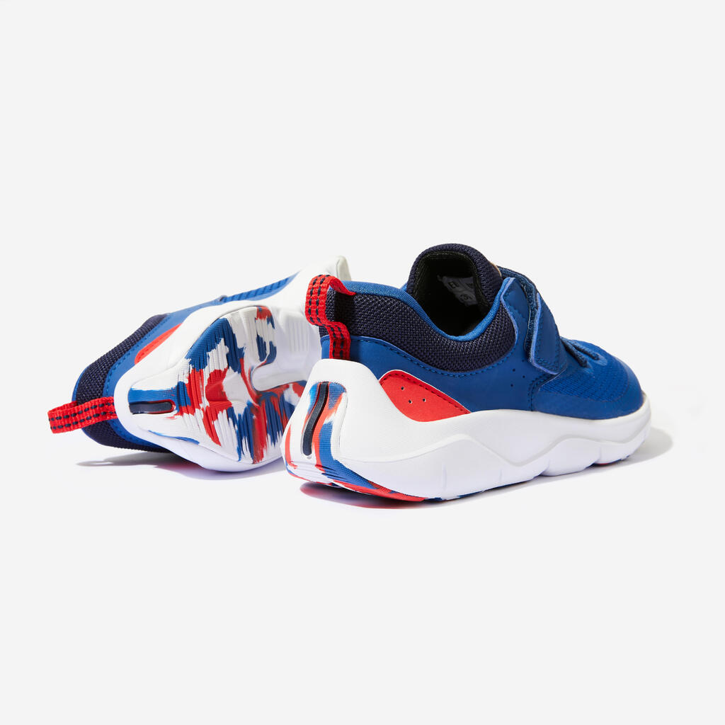 Chaussures à scratch et lacets élastiques légères enfant, Playful Fast Bleu