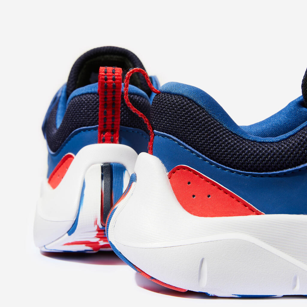 Chaussures à scratch et lacets élastiques légères enfant, Playful Fast Bleu
