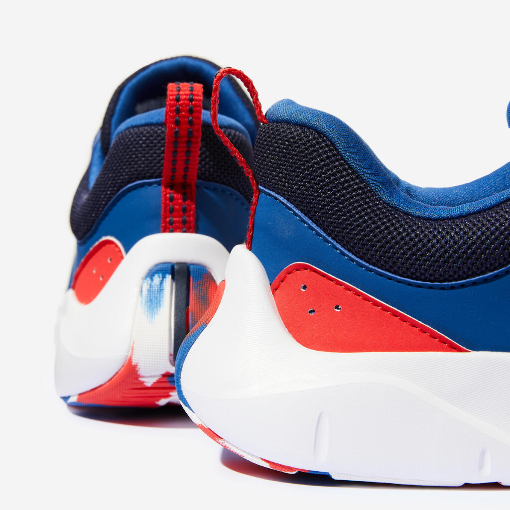 Chaussures multisport lacets légères enfant mixte, Playful Fast Bleu et rouge