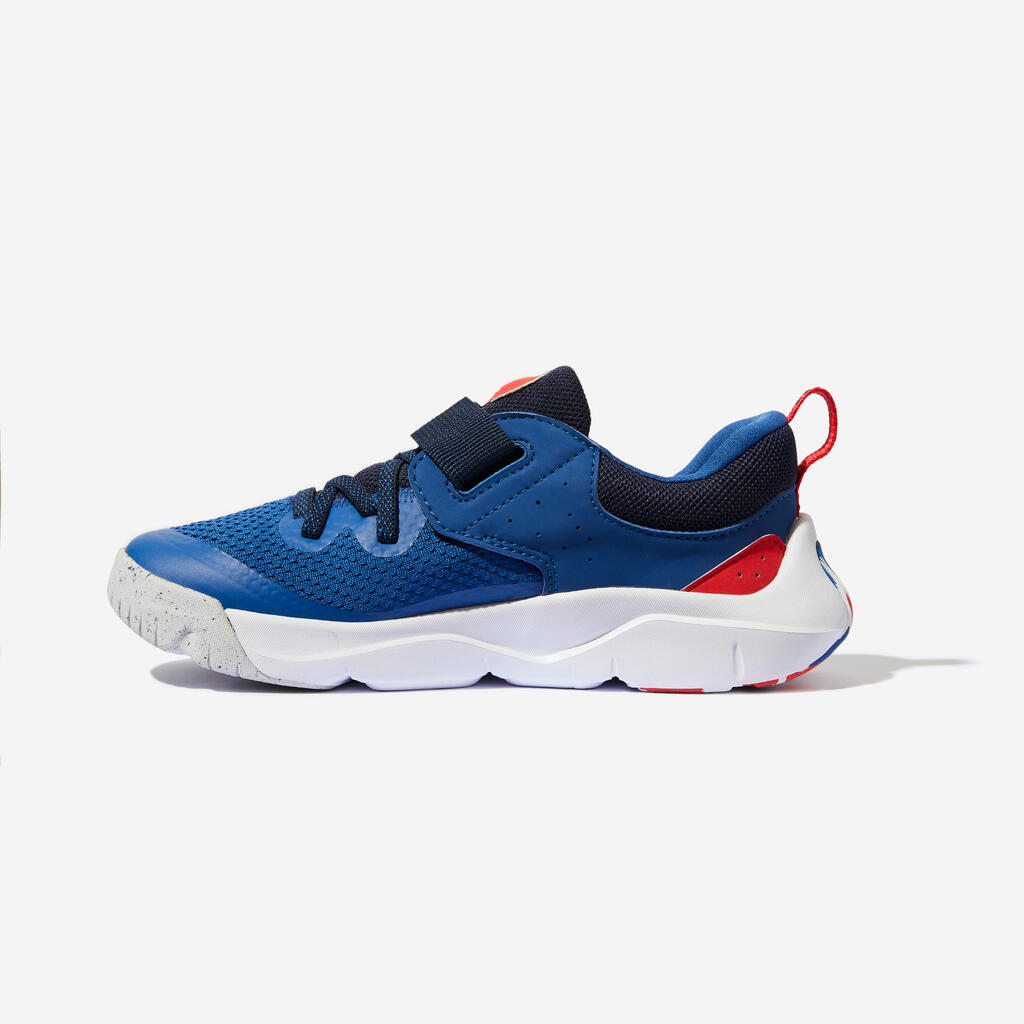 Chaussures à scratch et lacets élastiques légères enfant, Playful Fast Bleu