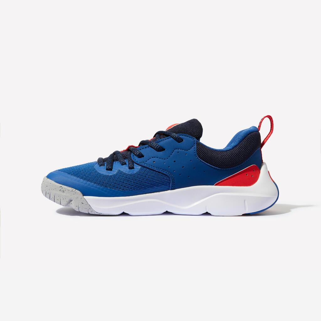 Chaussures multisport lacets légères enfant mixte, Playful Fast Bleu et rouge