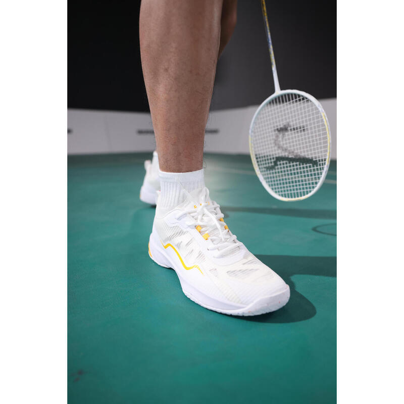 Încălțăminte Badminton BS 560 Lite Alb Bărbați