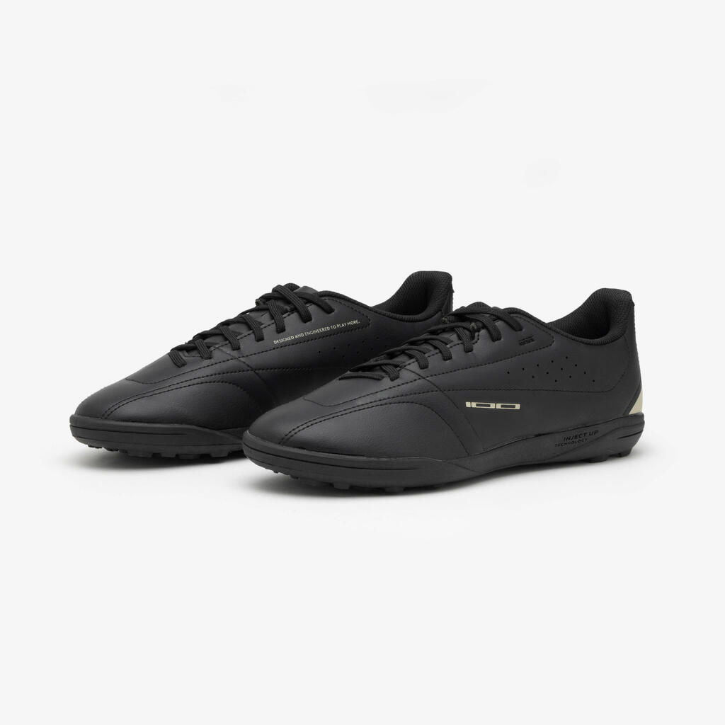 Ποδοαφαιρικά παπούτσια Turf 100 TF - Μαύρο 