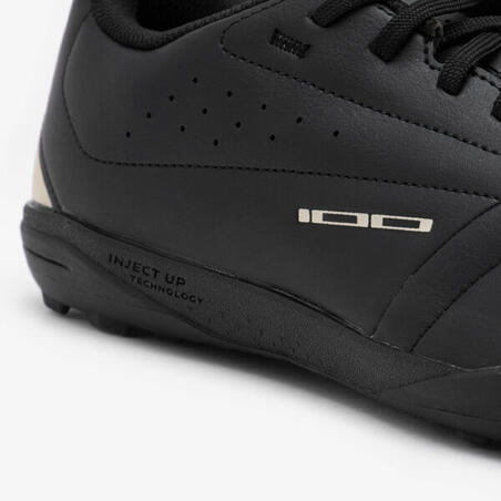 CHAUSSURES DE FOOTBALL 100 TURF TF NOIR