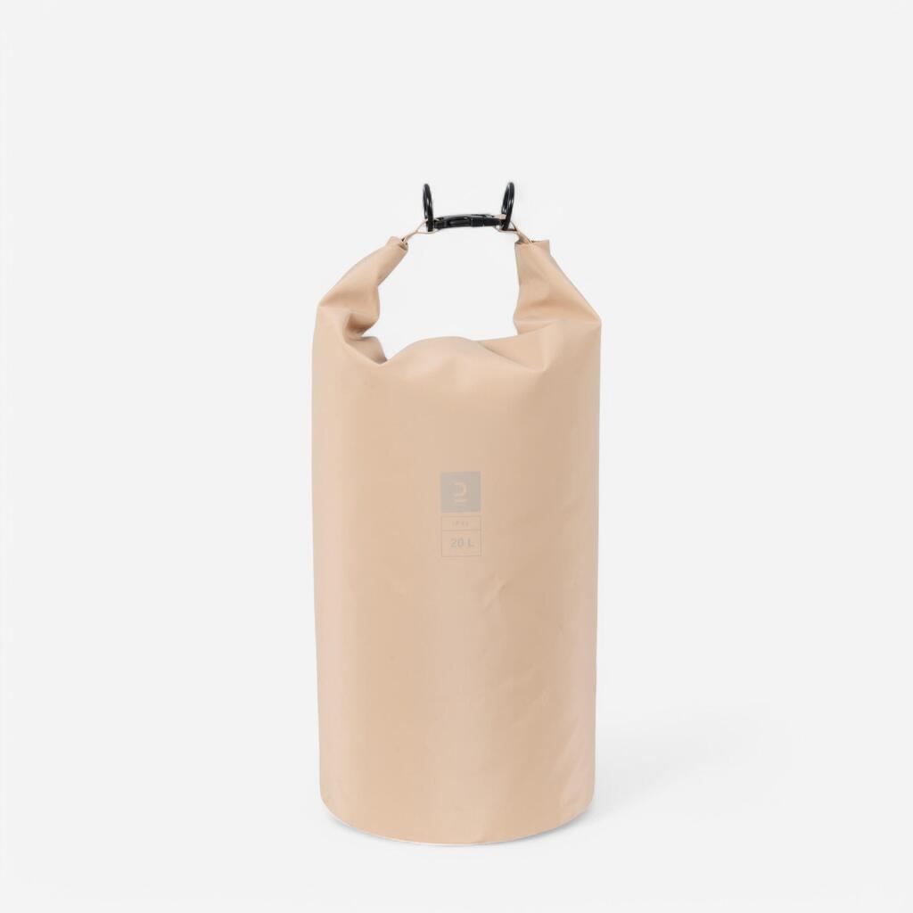 Bež vodoodporna torba IPX6 (10 l)