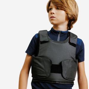 Chaleco Protección Equitación 100 Niños Negro Nivel 2