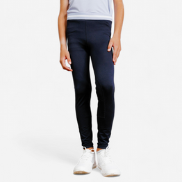 Legging équitation léger Enfant - 100 marine et violet Lavande