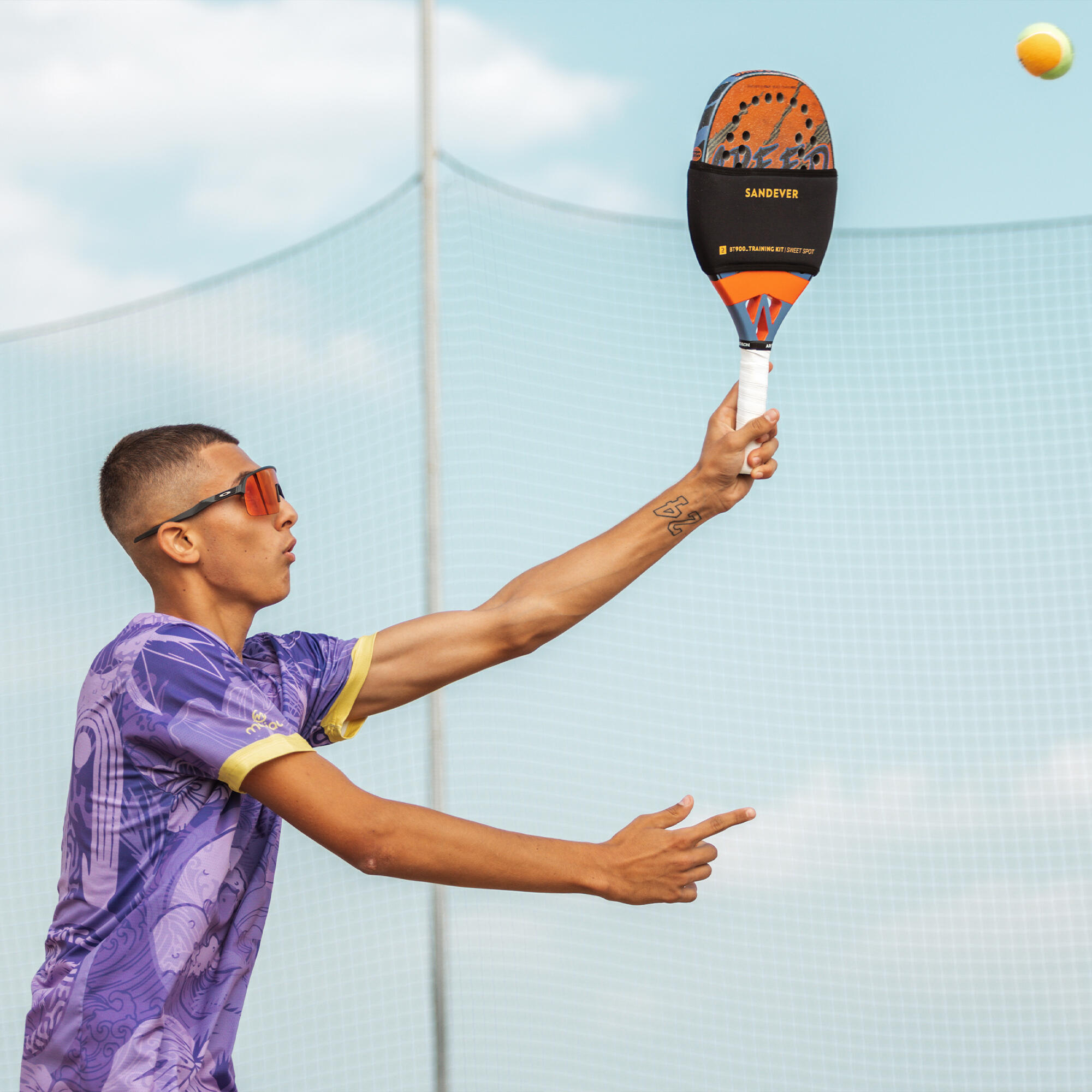 Kit allenamento beach-tennis TRAINING SWEETSPOT 15/17