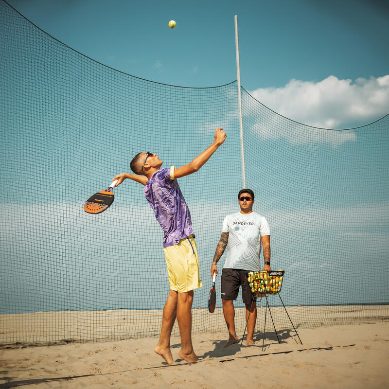 Trainingsset voor sweetspot beachtennis Training Sweetspot