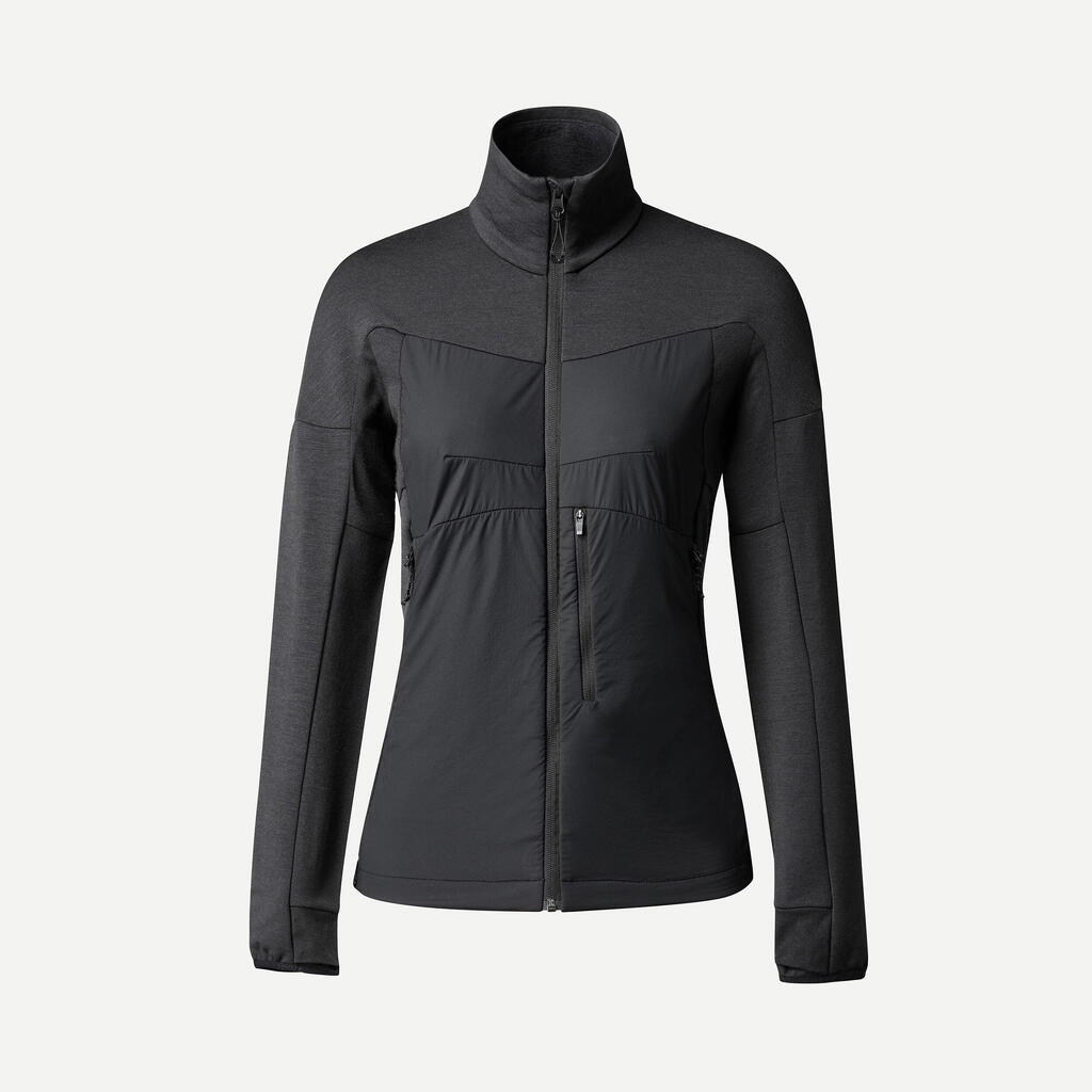 Unterjacke Damen Merinowolle Trekking - MT900 