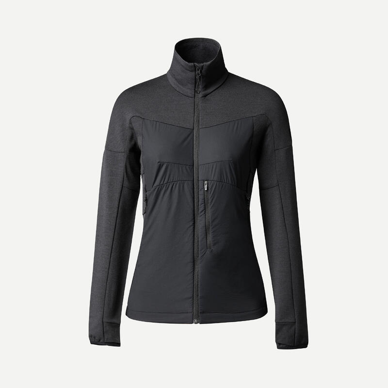 Chaqueta de montaña y trekking lana merino Mujer Forclaz MT900