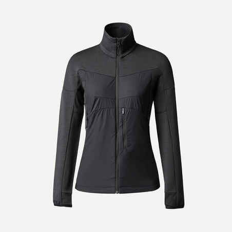 Women's long-sleeved Merino wool trekking thermal jacket - MT900