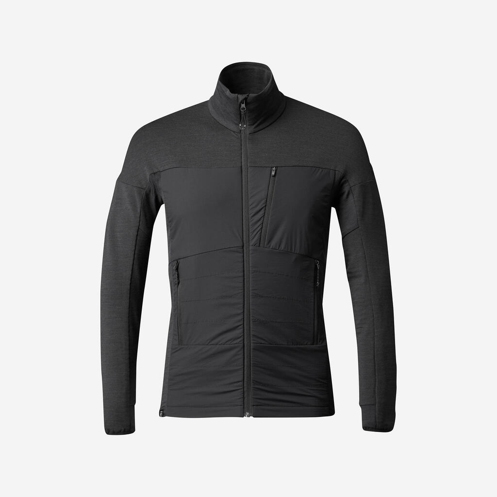 Men's long-sleeved merino wool trekking MT900 liner jacket 