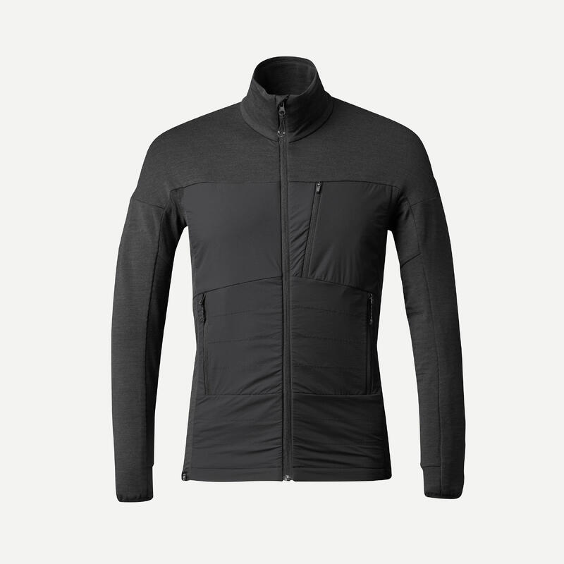 Men's long-sleeved merino wool trekking MT900 liner jacket 