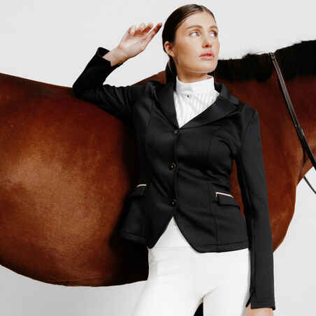 Women's Horse Riding Show Jacket - Black