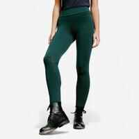 Women's Horse Riding Full Grip Leggings 500 - Green