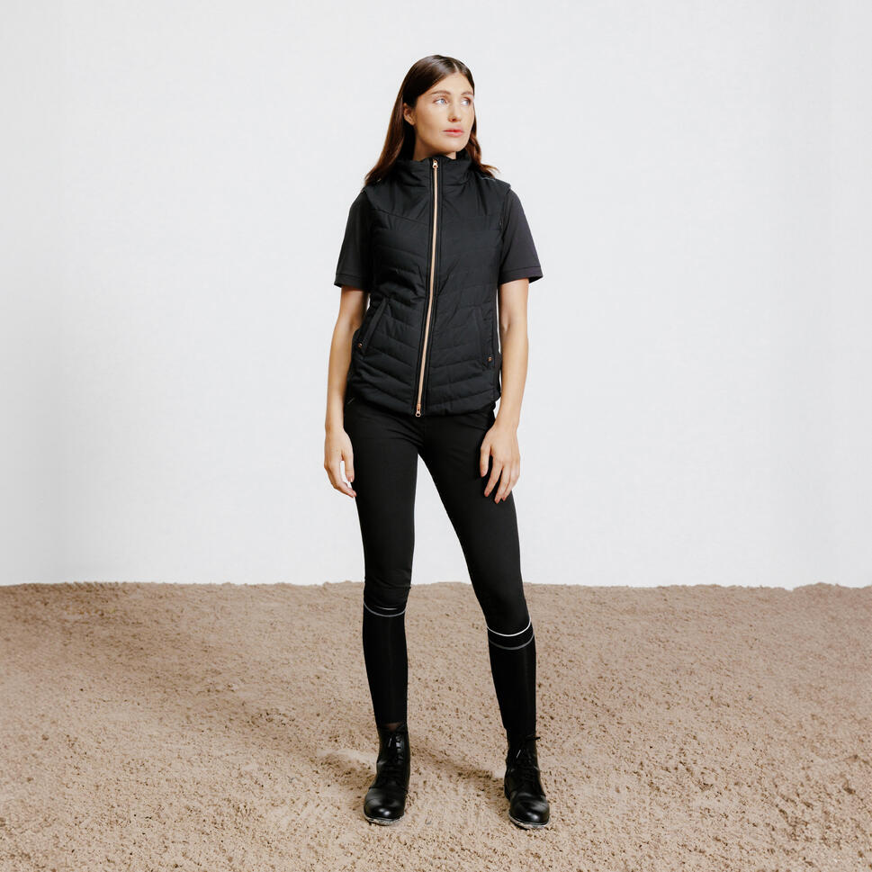 Kadın Binici Yeleği - Siyah - 500