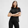 Women's Horse Riding Short-Sleeved Heritage Polo Shirt - Black