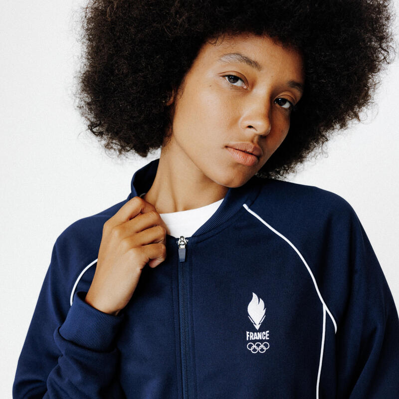 Veste de survêtement Equipe de France Olympique Adulte Mixte bleu