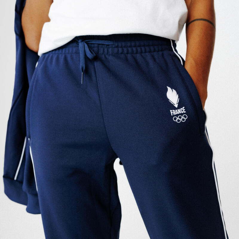 Pantalon de survêtement Equipe de France Olympique Adulte Mixte bleu