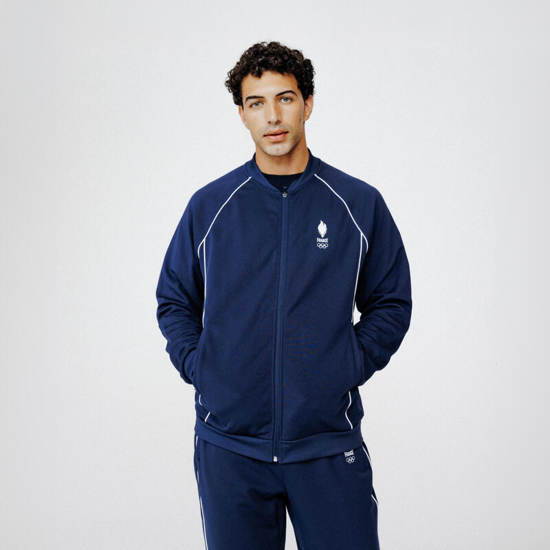 Veste de survêtement Equipe de France Olympique Adulte Mixte bleu