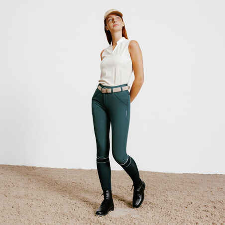 Women's Horse Riding Ultra-Lightweight Jodhpurs - Green