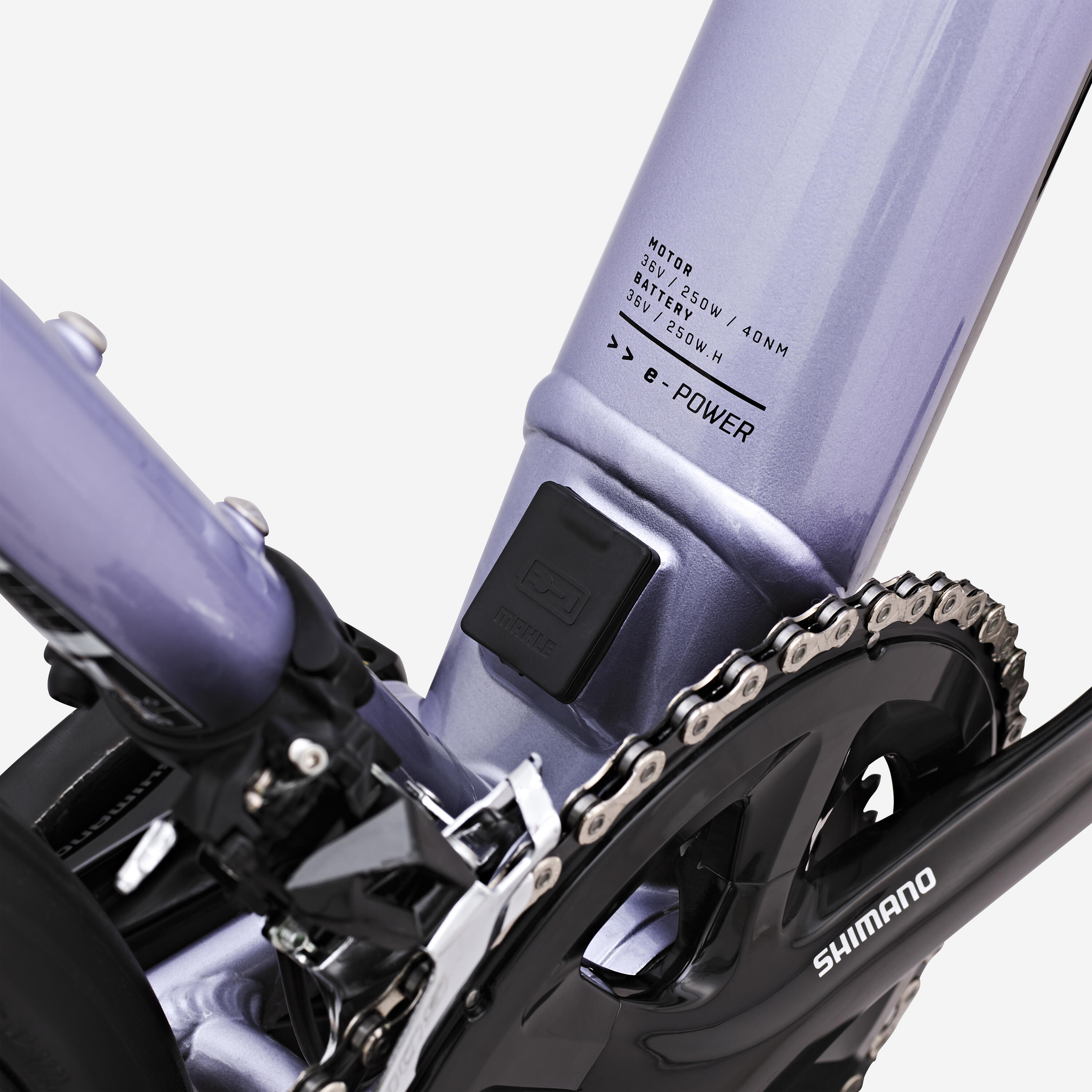Bicicleta Elétrica de Estrada E-EDR AF Shimano 105 2x11V Lilás 9/12