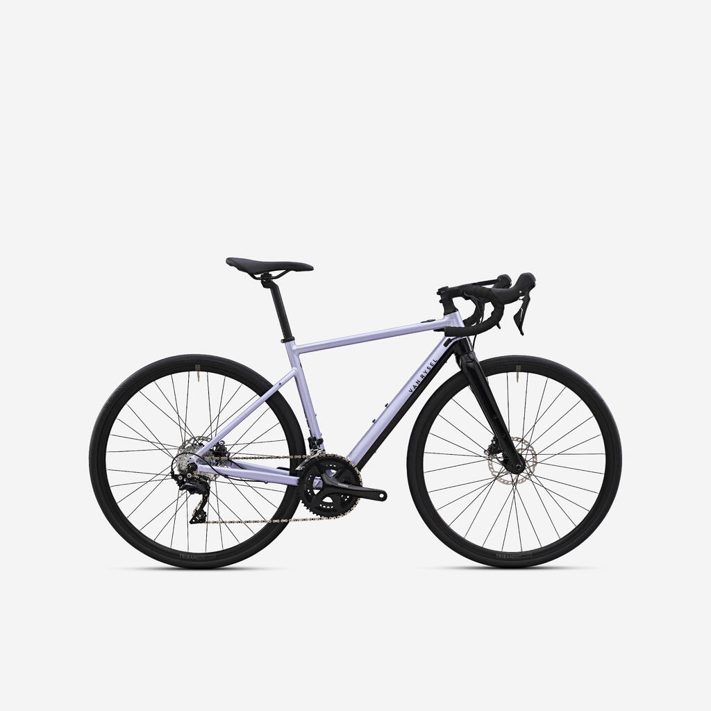 Lila ženski električni drumski bicikl EDR AF 105 (2 x 11)