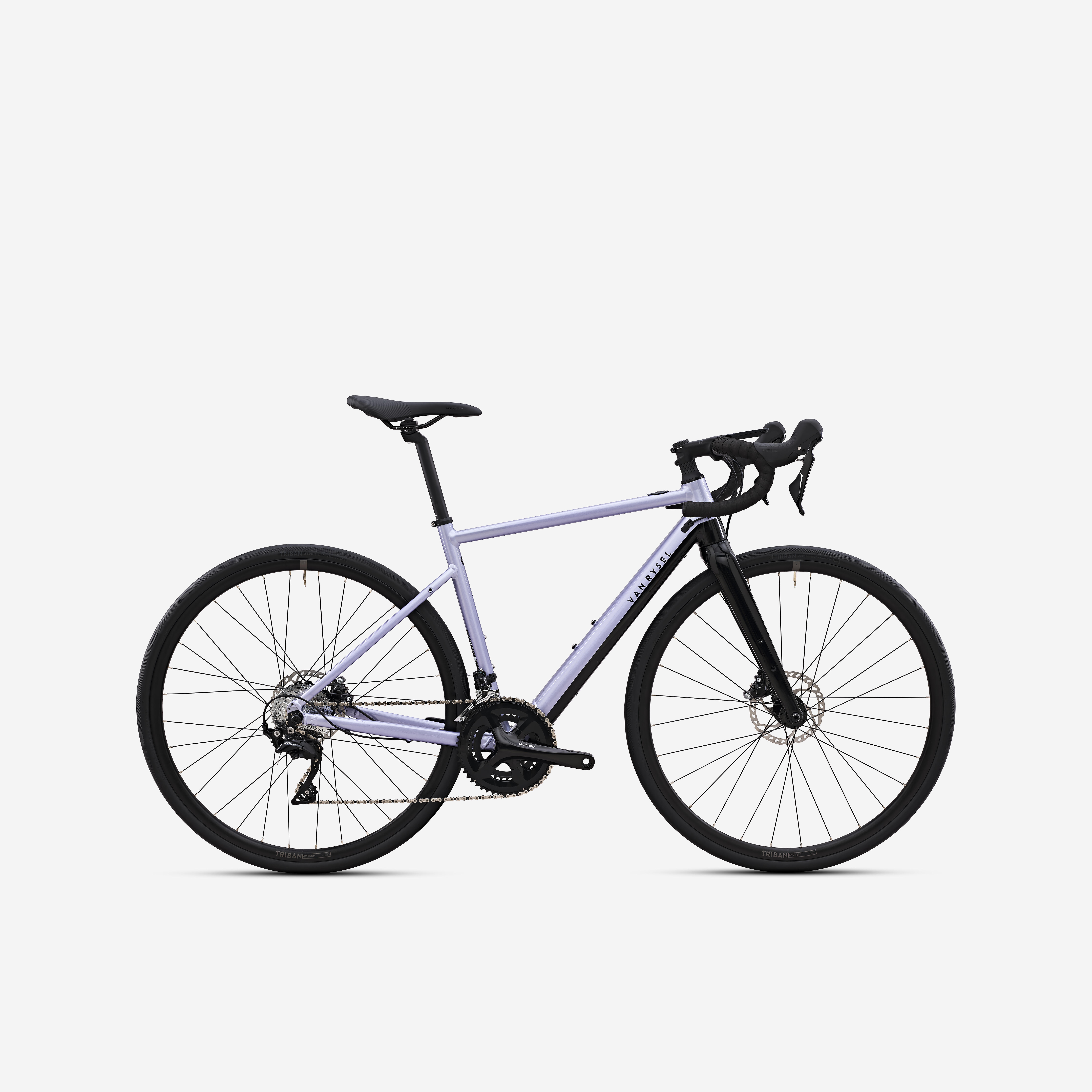 Van Rysel - Vélo De Route À Assistance Électrique - E-edr Af Wmn Shimano 105 2x11s Lila - Vélo Route - Velos Vtc Gravel Et Equipt Vtc Gravel - Bleu-noir - 44l - Decathlon