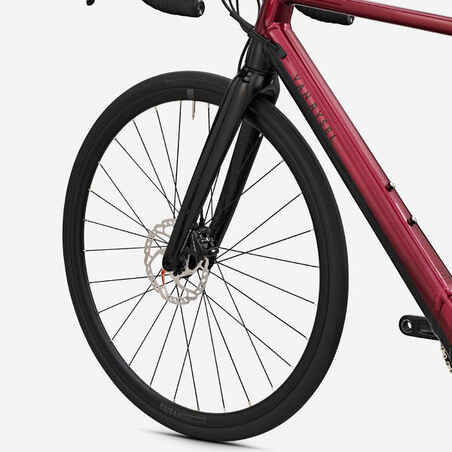 Moteriškas elektrinis plento dviratis „E EDR AF“ su 2 x 11 „105“, raudonas
