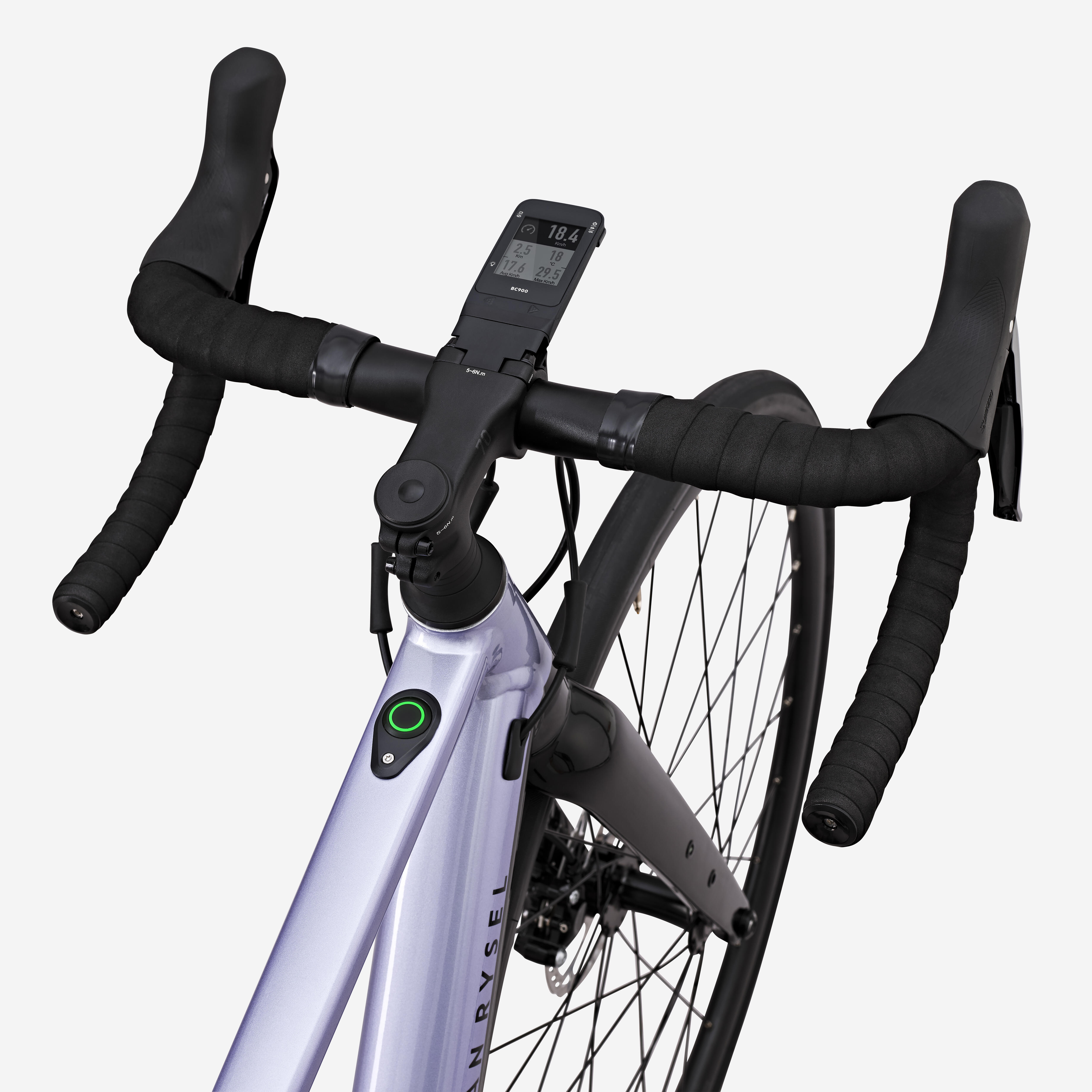 Velo de route a assistance electrique E EDR AF WMN Shimano 105 2x11S lila VAN RYSEL Decathlon