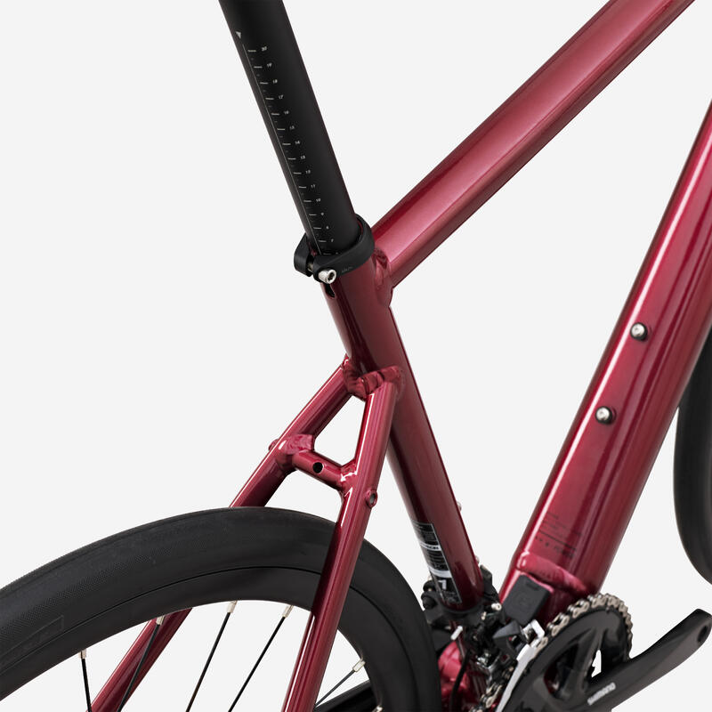 Bicicletă șosea electrică E-EDR AF Shimano 105 roșu