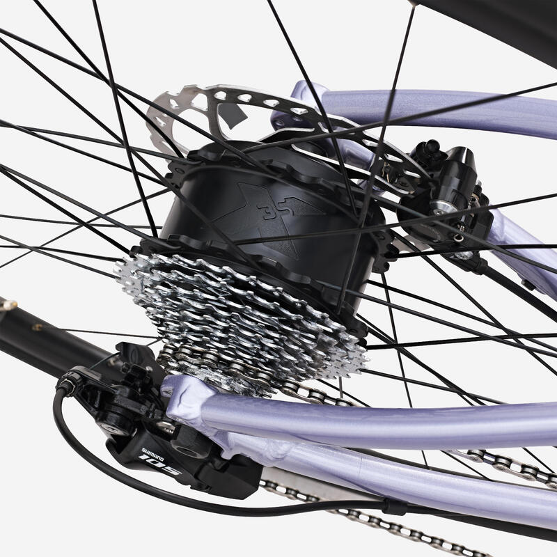 Bicicleta Carretera Asistencia Eléctrica E-EDR AF WMN Shimano 105 2x11S Lila