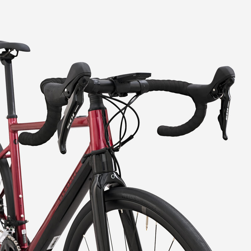 Bicicletă șosea electrică E-EDR AF Shimano 105 roșu