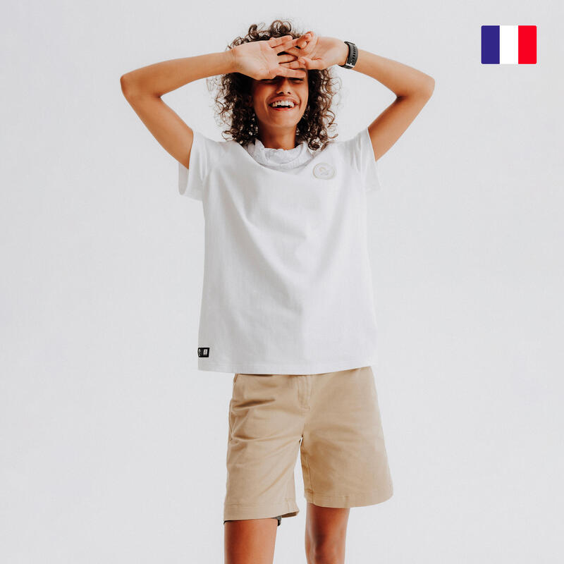 T-shirt Paris 2024 Femme - Blanc Made in France