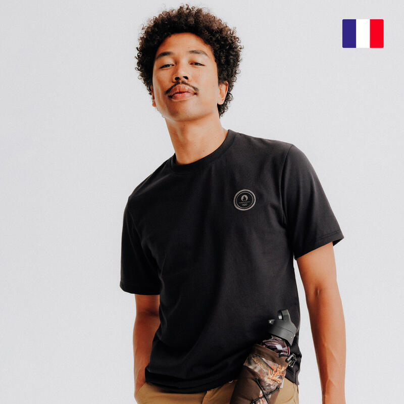 T-shirt Paris 2024 Homme - Noir Made in France