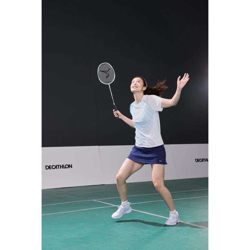 LITE Badminton T-shirt 560 Women White Aqua