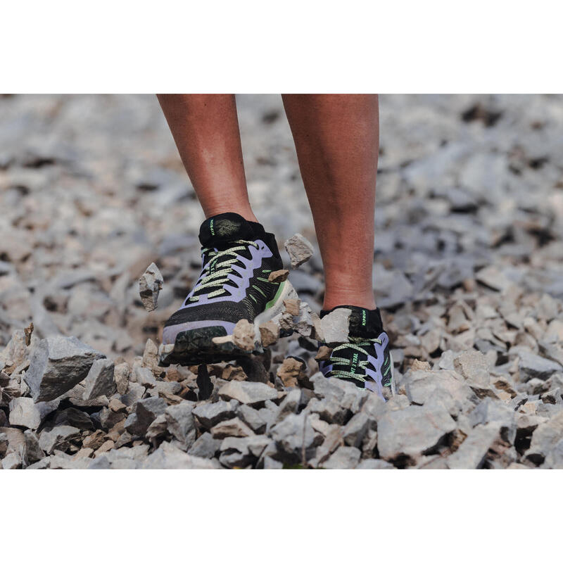 Trailschoenen voor dames MT3 paars/saliegroen