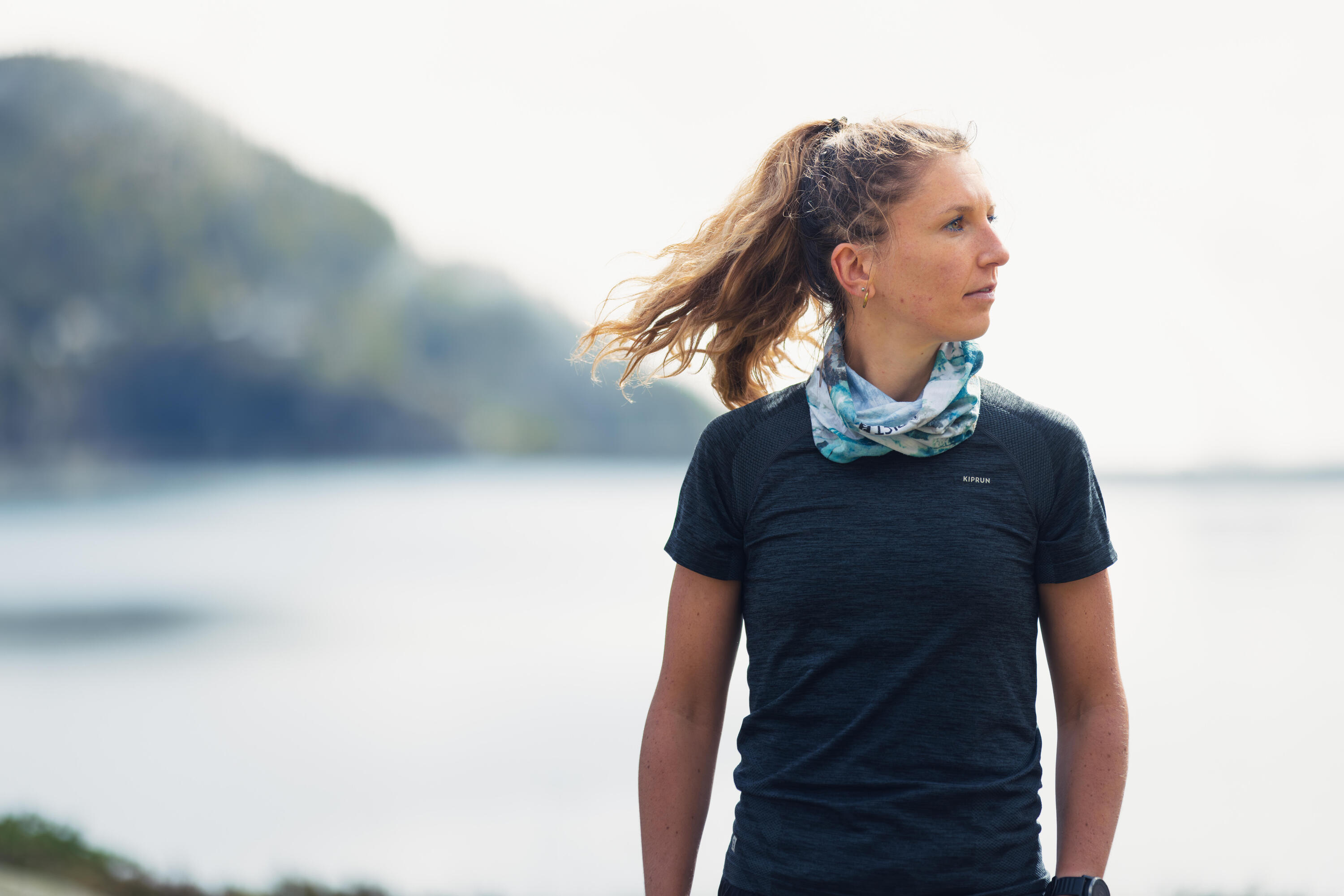 Women's Seamless Running T-Shirt, Run 500 Comfort 7/12