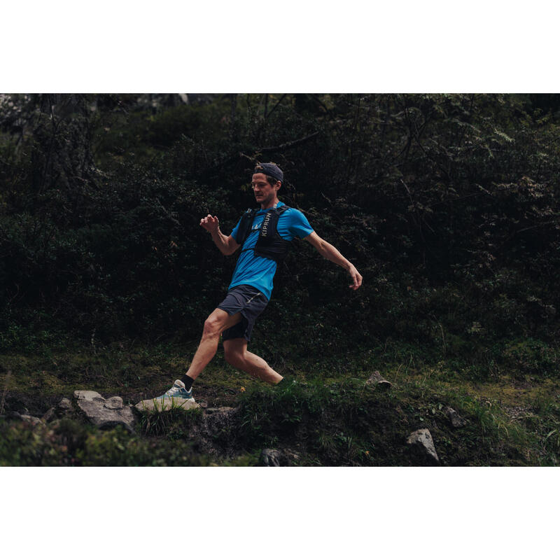 Maglia trail uomo RUN 500 blu