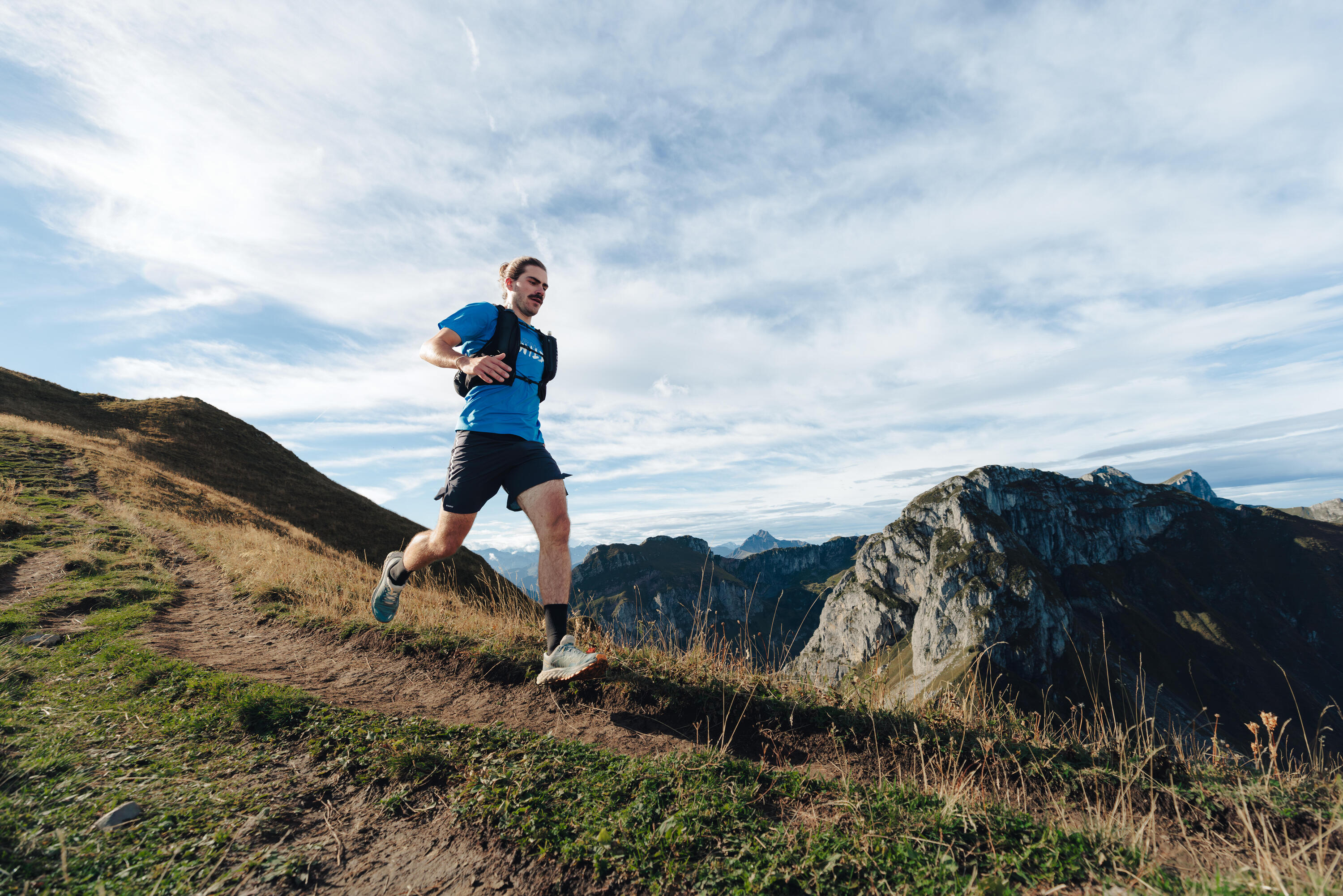 T-shirt de course sur sentier homme 7/11