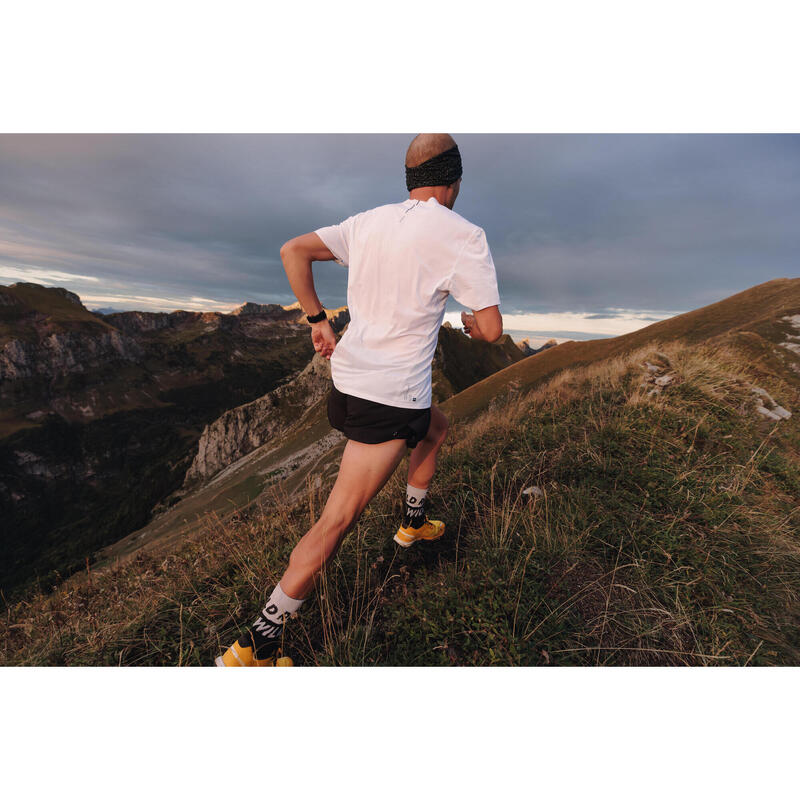 Short de running homme - kiprun run 500 confort split noir