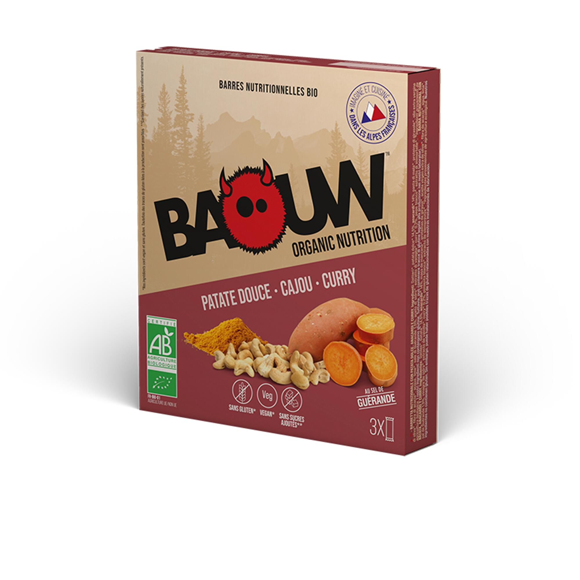 Baouw - Barres Bio X3 Baouw Patate Douce Cajou Cury - Barre Céréales - Nutrition Et Soin - - Taille Unique - Decathlon