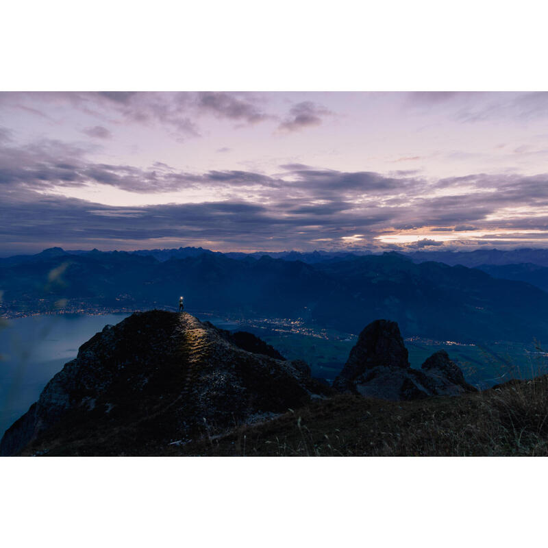 Giacca antivento trail uomo grigia