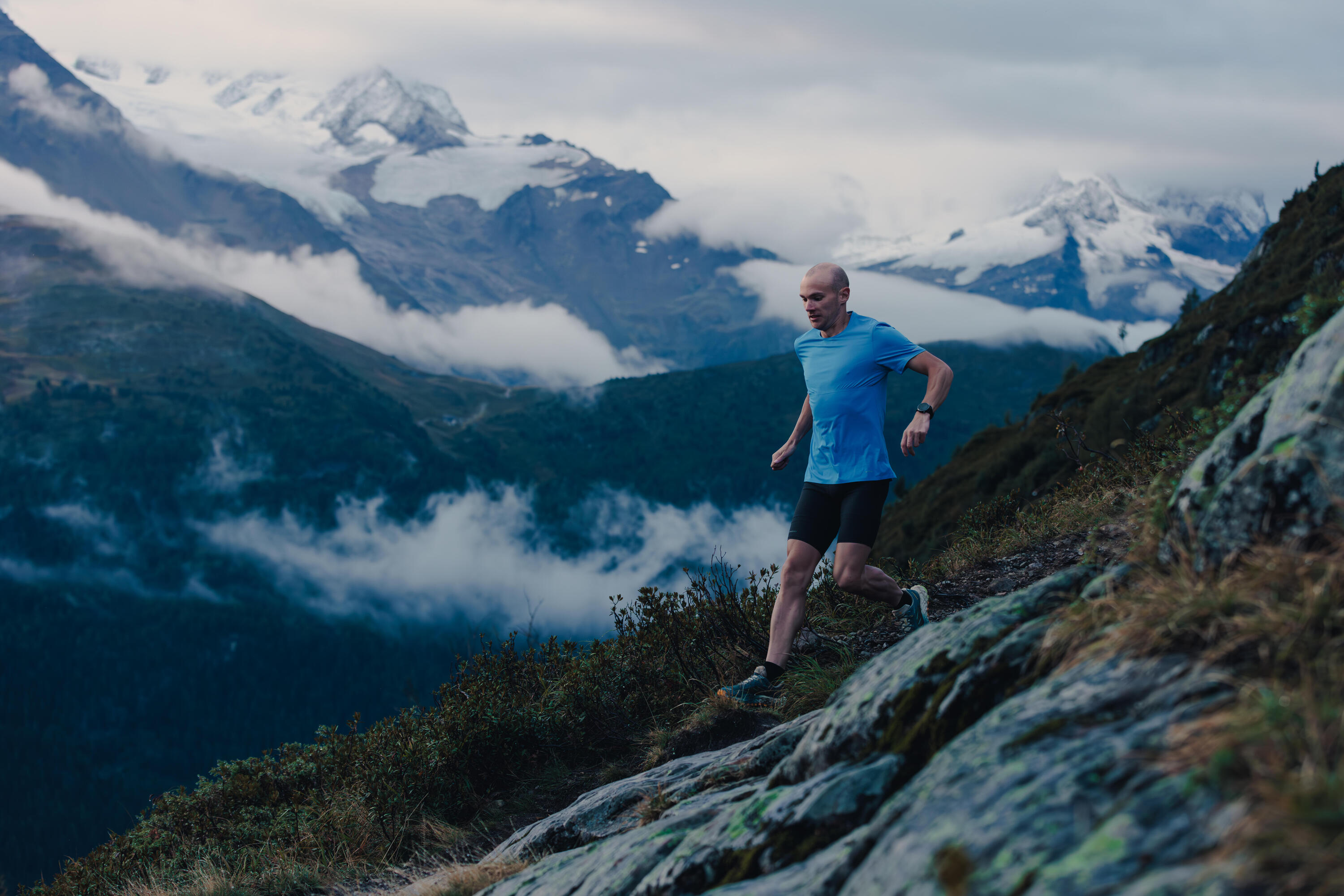 Cuissard de running / trail Homme longue distance - KIPRUN Run 900 Ultra Noir 9/14