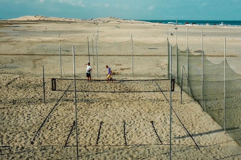Zestaw do ćwiczenia gry w tenisa plażowego Sandever Training Service Precision