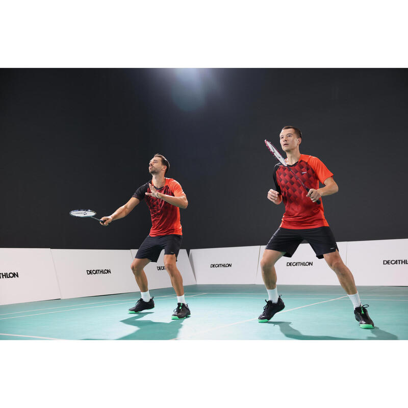 LITE Badminton T-shirt 560 Men Red Black