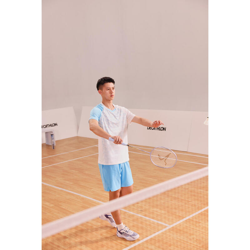 MEN BADMINTON SHORT LITE 560 AQUA