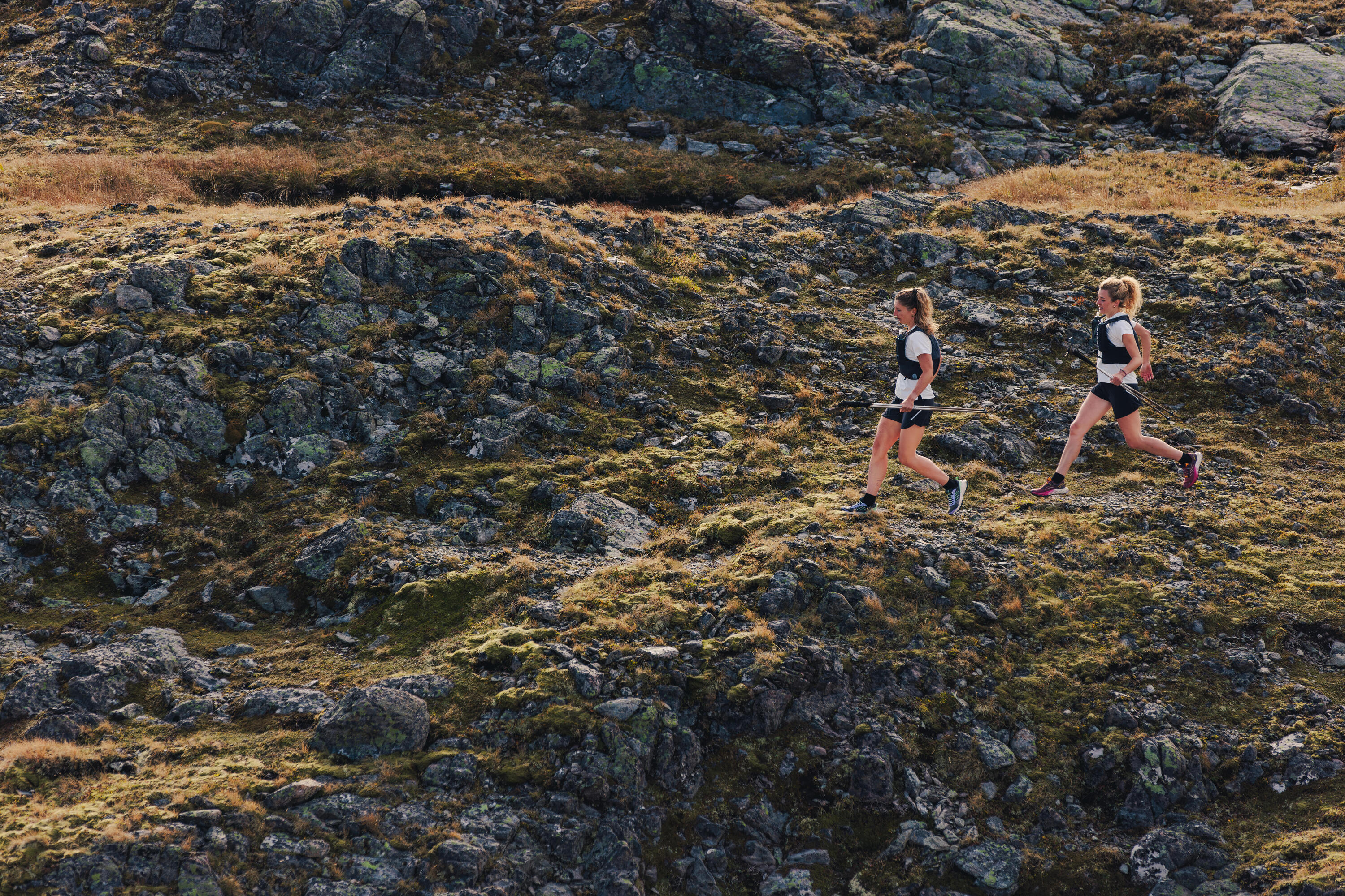 Faltbare Trailrunningstöcke aus Aluminium, 3-teilig - Kiprun 500 17/20