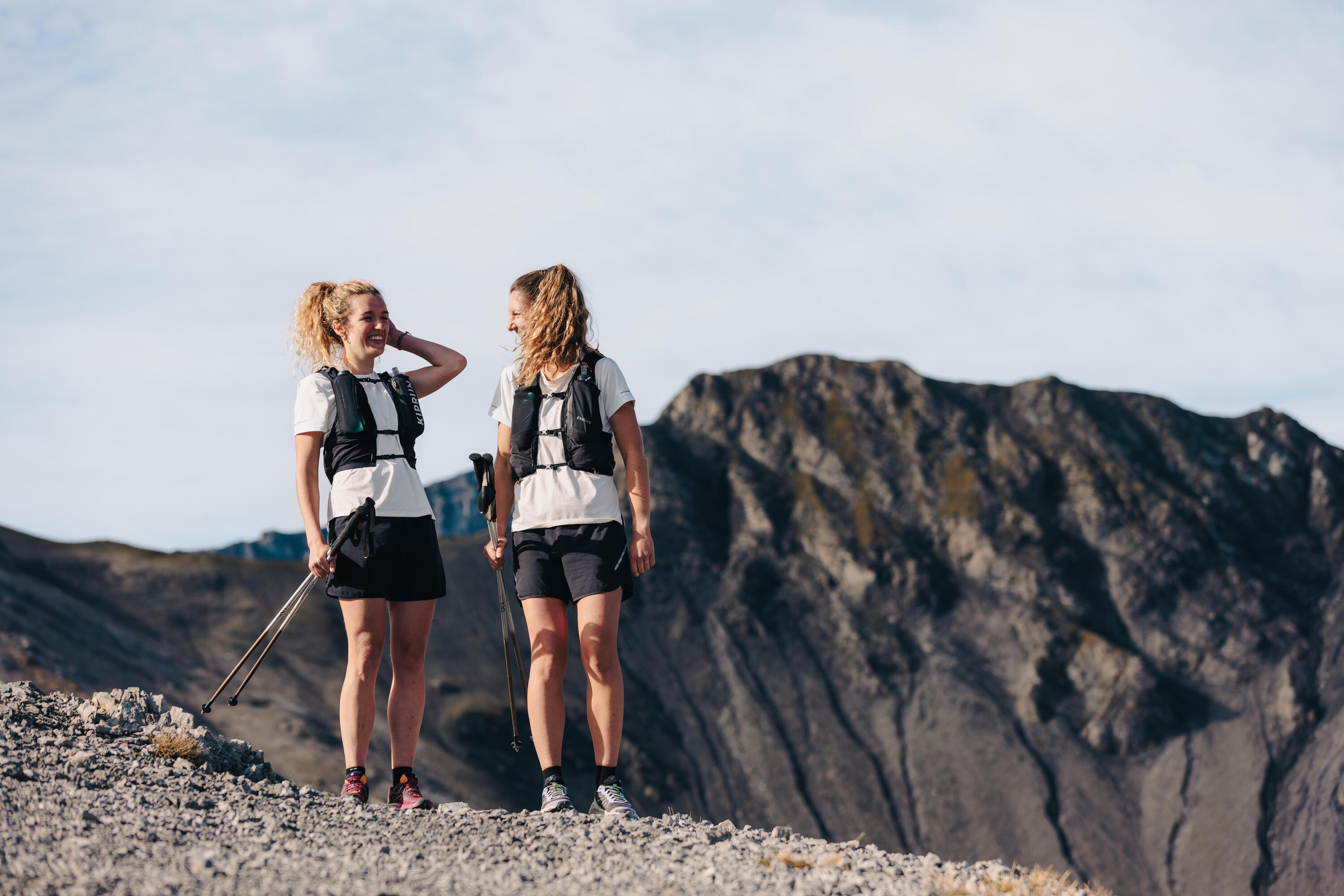 Faltbare Trailrunningstöcke aus Aluminium, 3-teilig - Kiprun 500 15/20